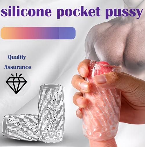 Portable male masturbation cup